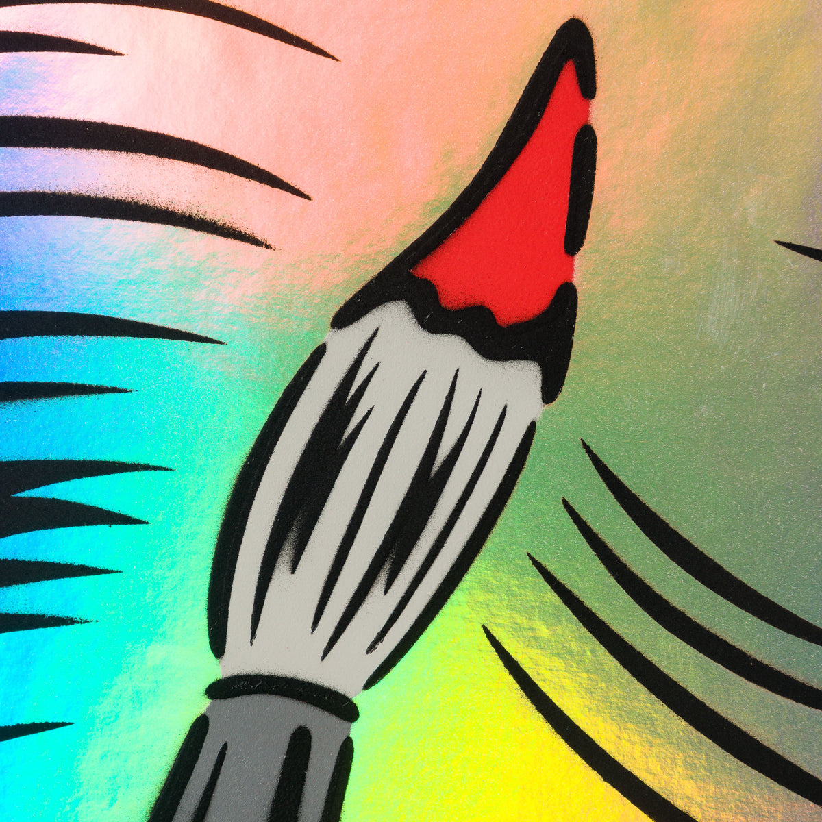 A Moment of Reflection | Rainbow Holographic Hair