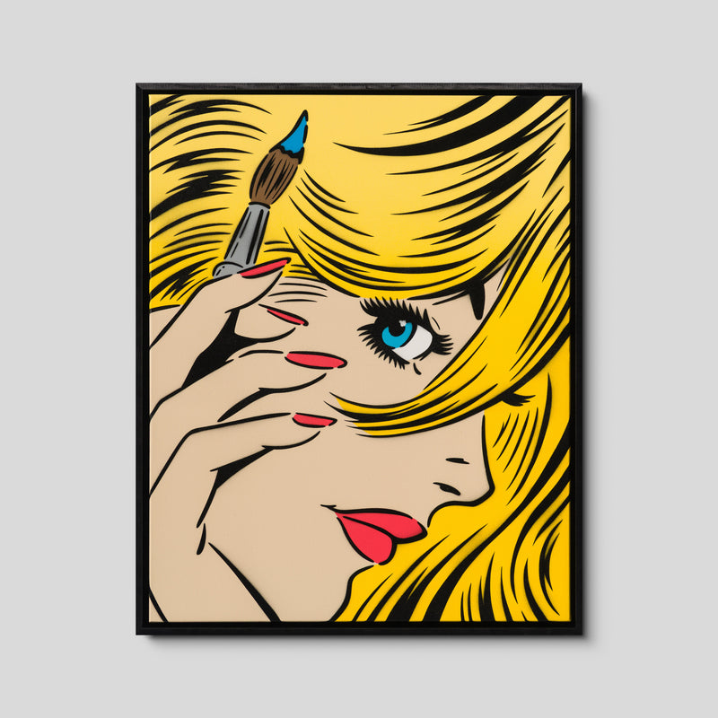 A Moment of Reflection - Blonde Hair