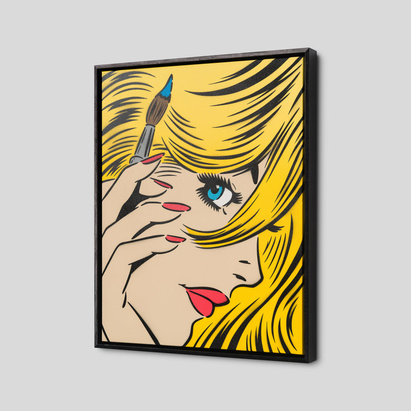 A Moment of Reflection - Blonde Hair