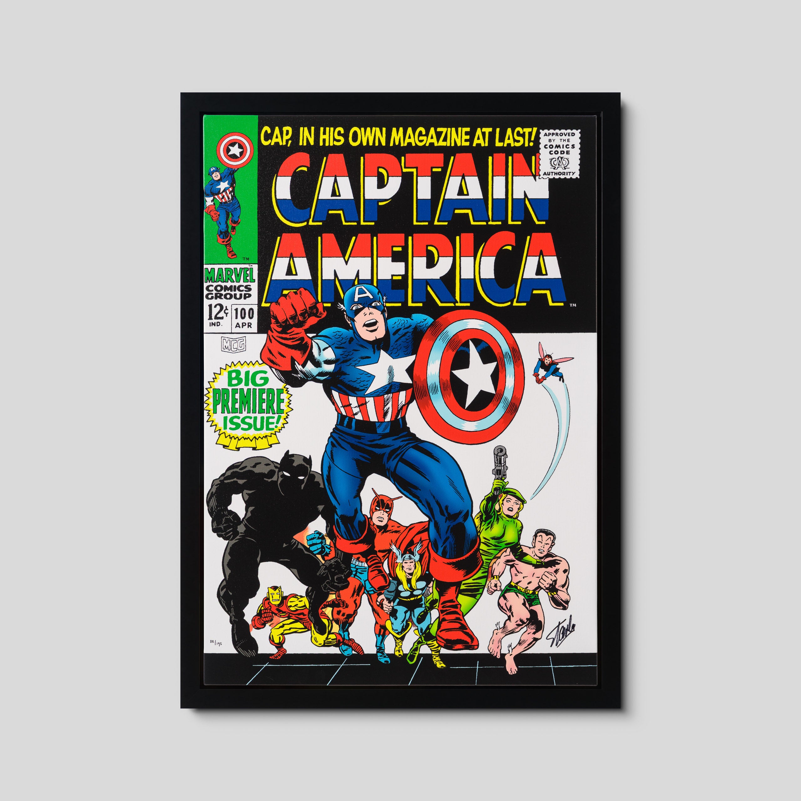 Captain America #100 - Big Premiere Issue! - Boxed Canvas Edition