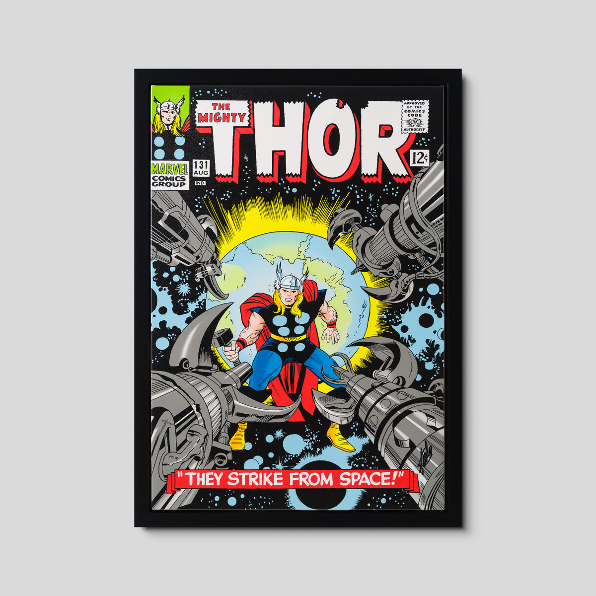The Mighty Thor #131 - They Strike From Space! - Boxed Canvas Edition