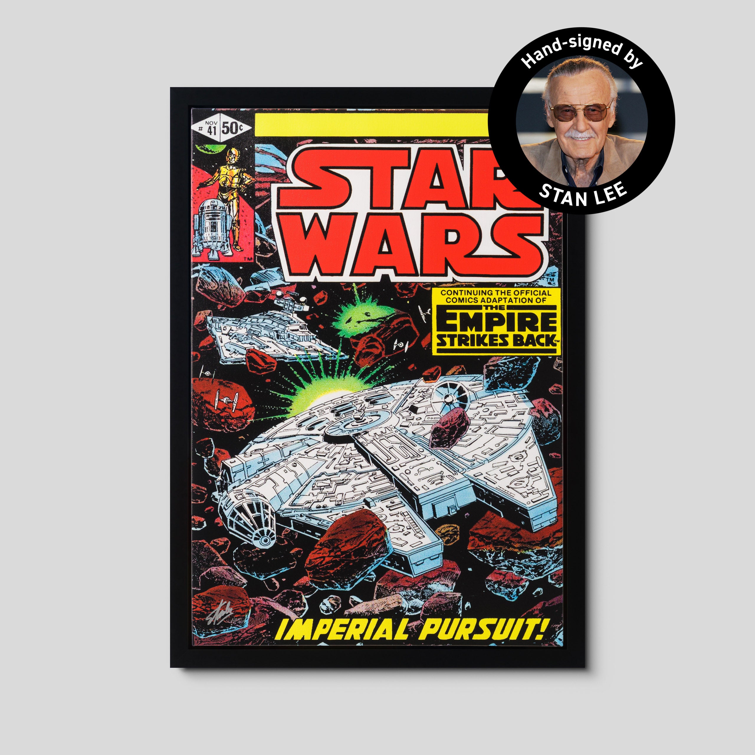 Star Wars #41 - The Empire Strikes Back - Imperial Pursuit | Box Canvas | Hand-signed by Stan Lee