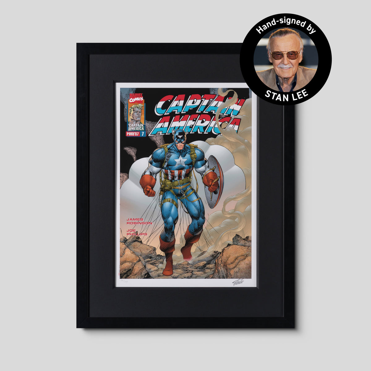 Captain America #7  | Hand-signed by Stan Lee