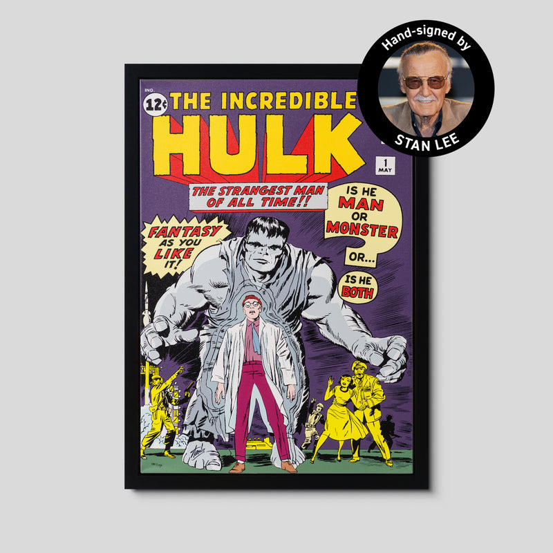 The Incredible Hulk #1 - The Strangest Man of All Time!  | Hand-signed by Stan Lee