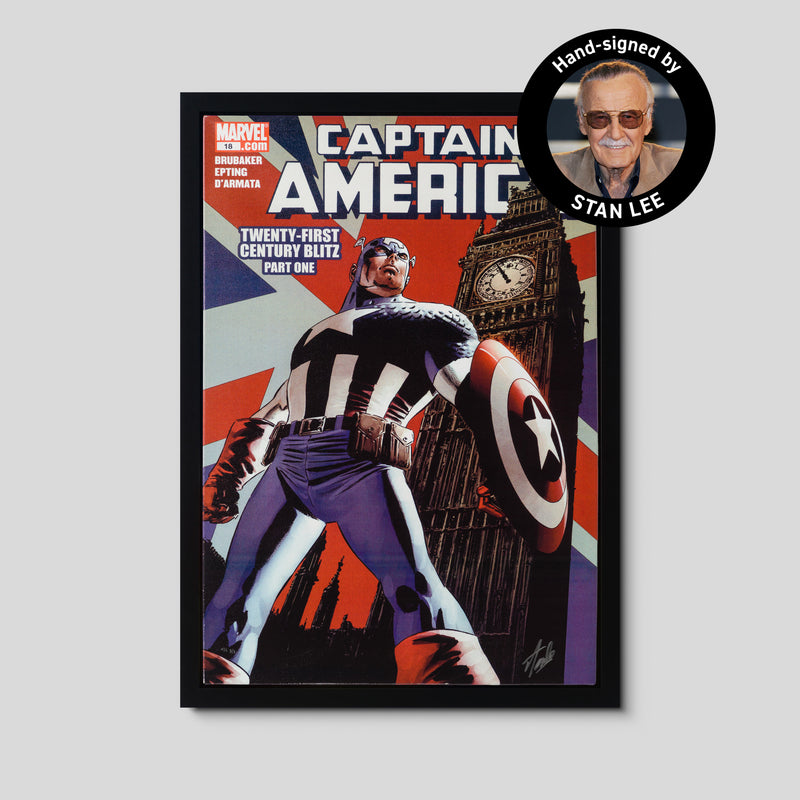 Captain America #18 - Twenty-First Century Blitz | Hand-signed by Stan Lee