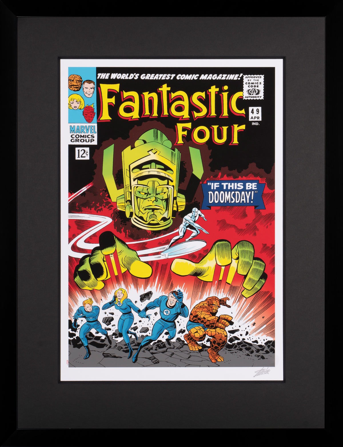 Fantastic Four #49 - If This Be Doomsday! | Giclée on paper | Hand-signed by Stan Lee