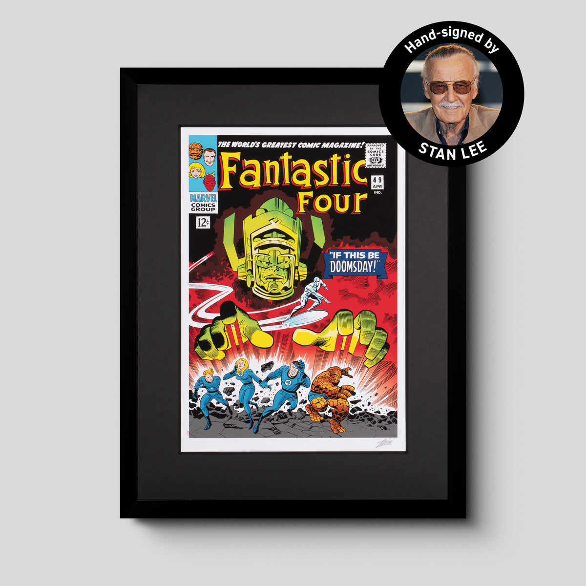 Fantastic Four #49 - If This Be Doomsday! | Giclée on paper | Hand-signed by Stan Lee