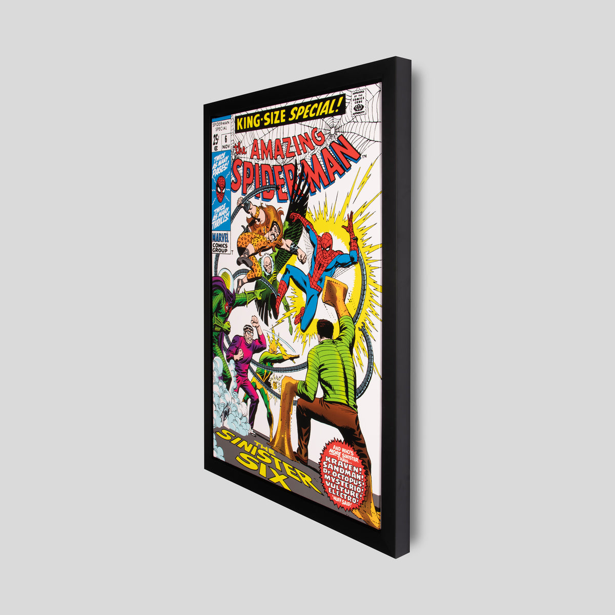 The Amazing Spider-Man #6 - King Size Special! | Boxed Canvas  | Hand-signed by Stan Lee