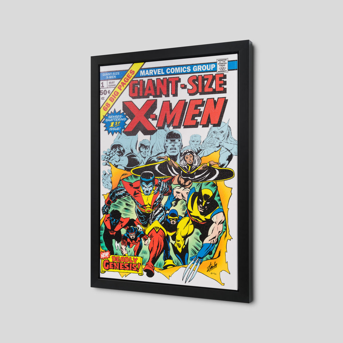 Giant Size X-Men #1 | Boxed Canvas Edition  | Hand-signed by Stan Lee