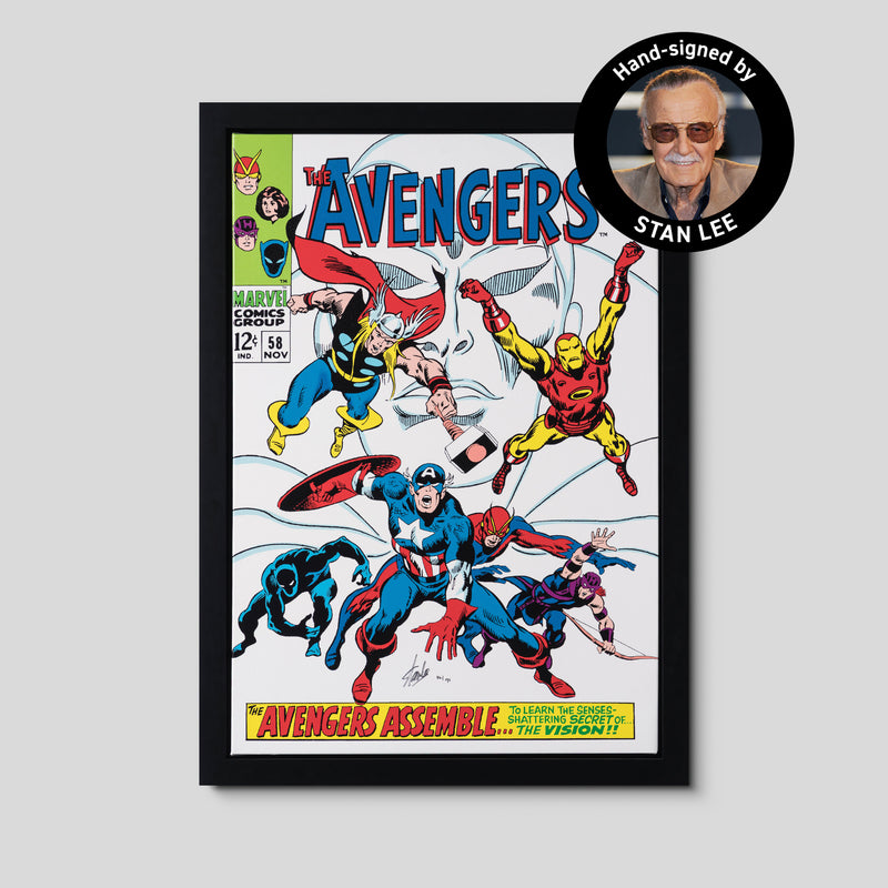 The Avengers #58 - The Avengers Assemble | Boxed Canvas Edition | Hand-signed by Stan Lee