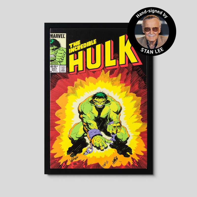 The Incredible Hulk #307 | Boxed Canvas | Hand-signed by Stan Lee