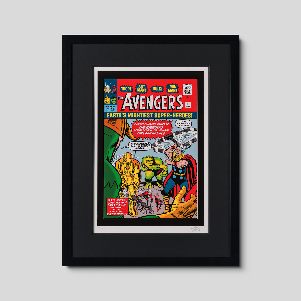 The Avengers #1 - Earth's Mightiest Superheroes - Giclee on Paper Edition