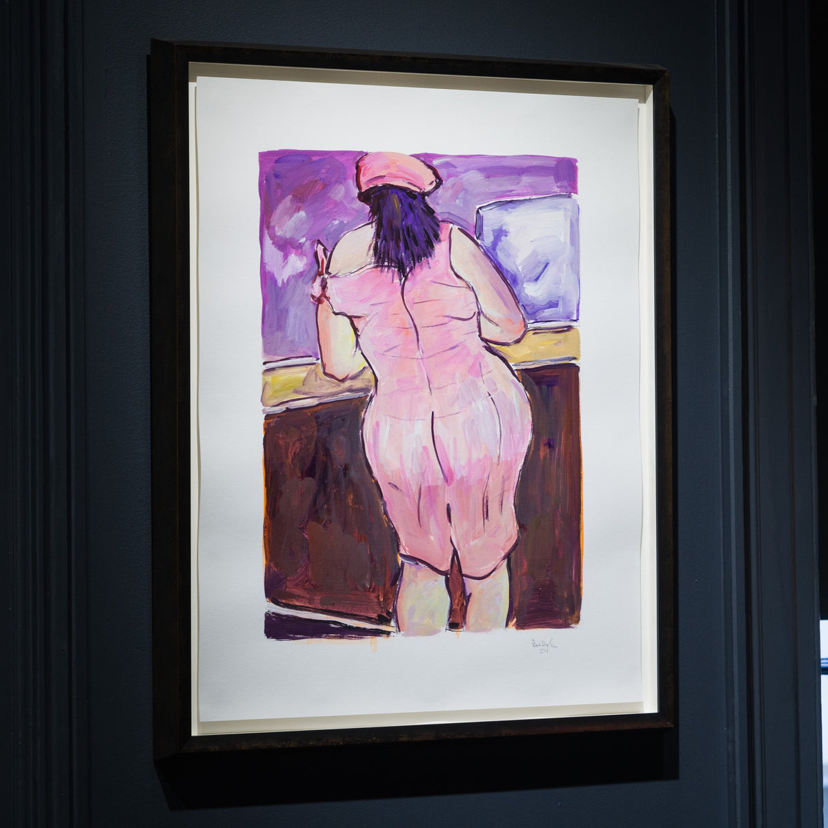 Woman In Red Lion Pub (2018)