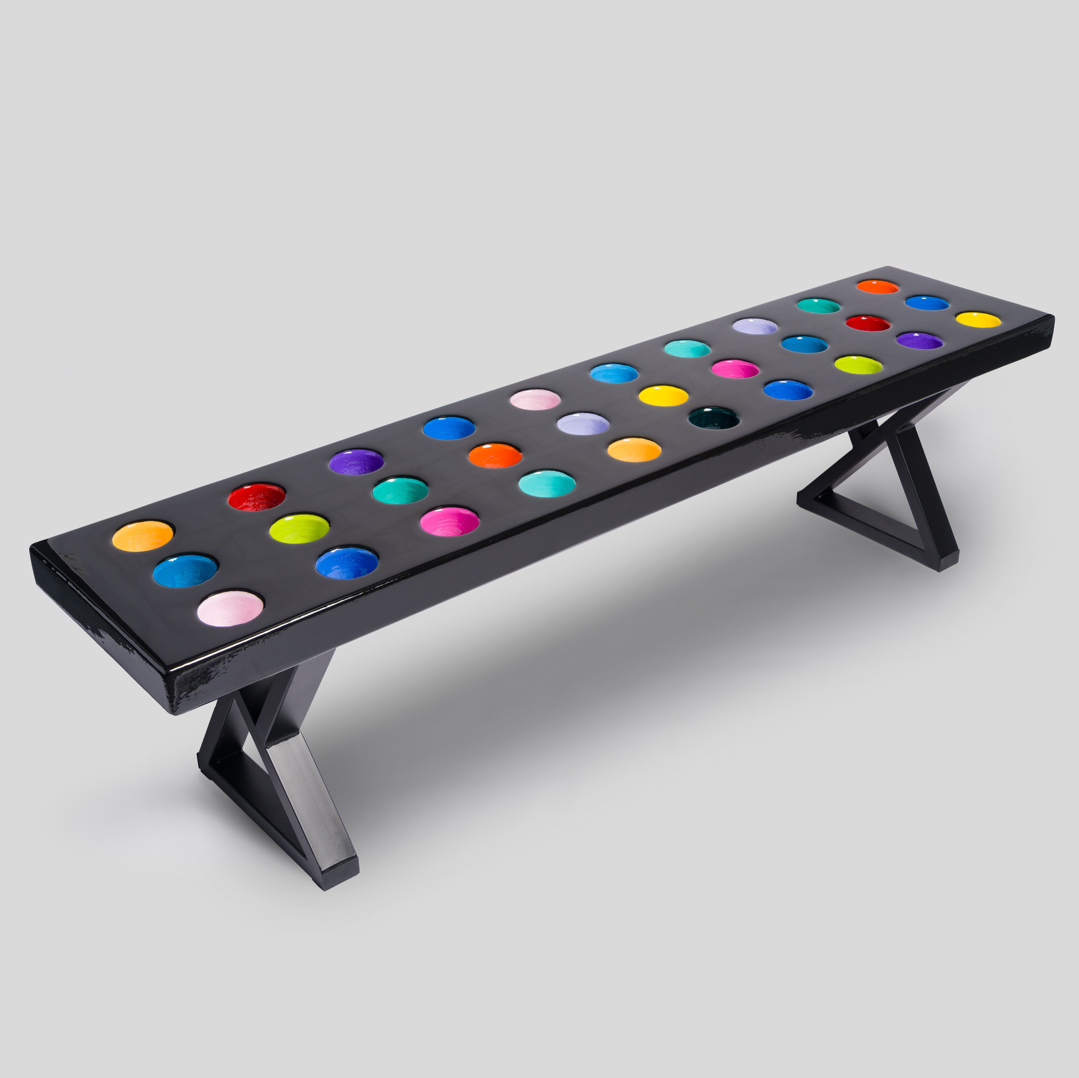 BBH ORI POR 29799 2 Modern Simplicity Bench Black 