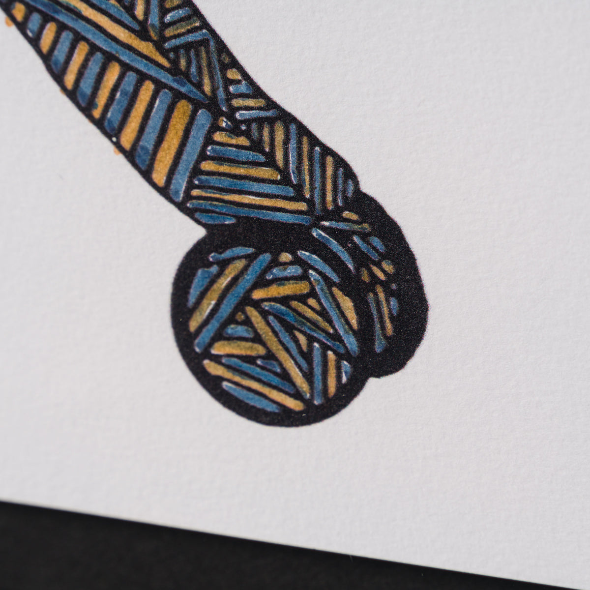Product image 3 for billy-connolly-horse-of-a-different-colour-blue-orange-mixed-media-original