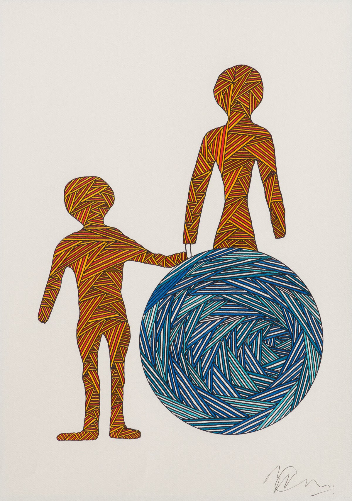 BCN ORI POR 33345 Helping Mummy With Twine (Blue Ball) 31 