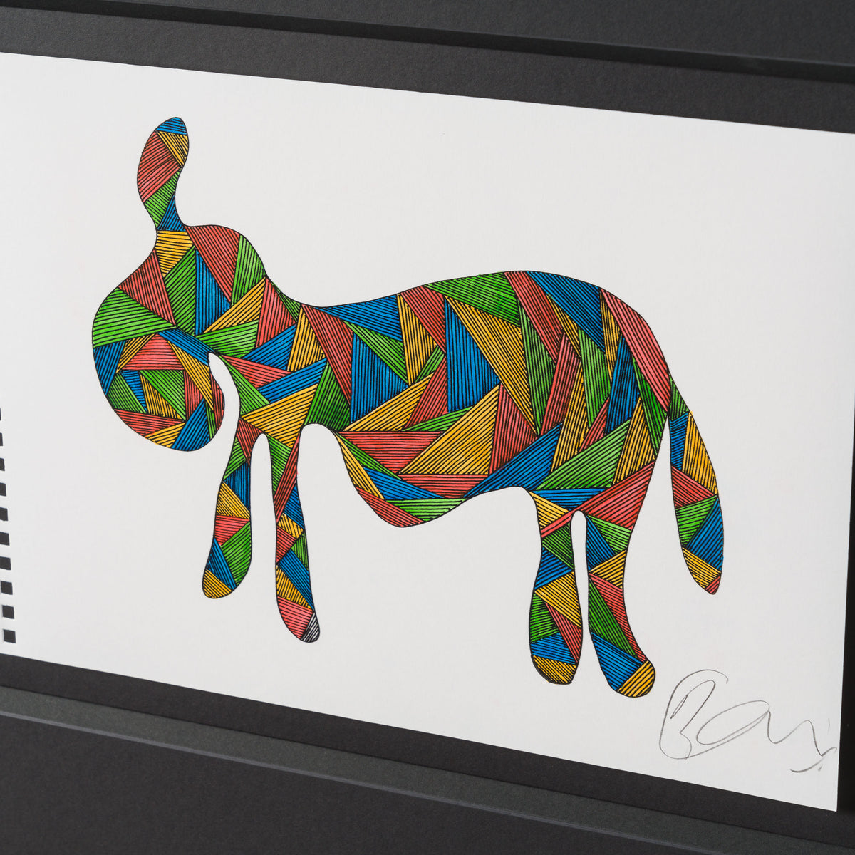 BCN ORI POR 33509 Drunk Donkey (Coloured Triangles) 4 