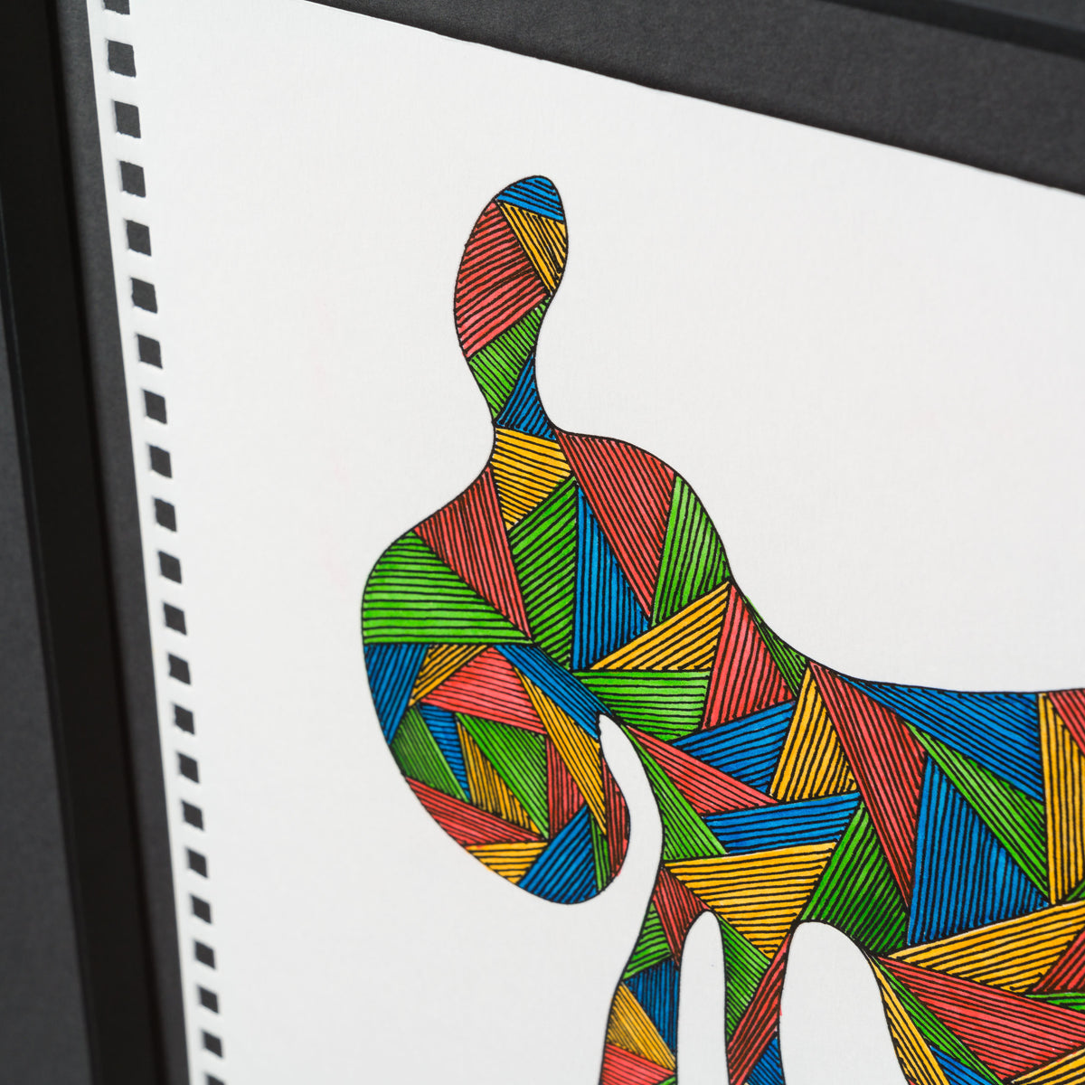 BCN ORI POR 33509 Drunk Donkey (Coloured Triangles) 5 