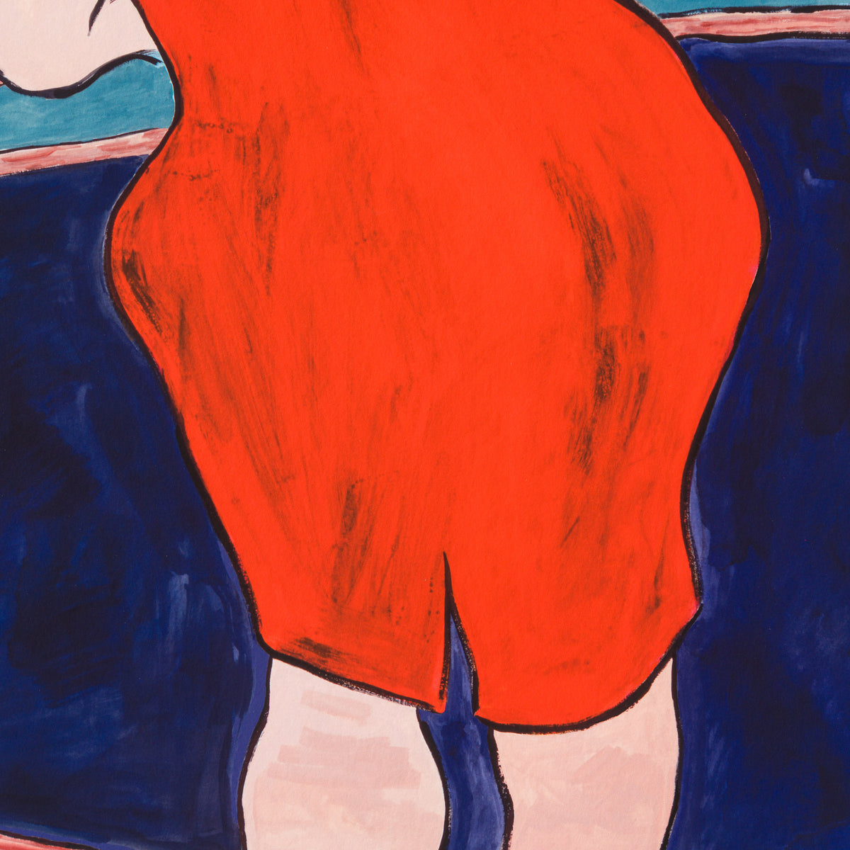 Woman In Red Lion Pub (2016)