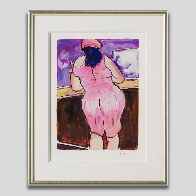 Woman In Red Lion Pub (2018)