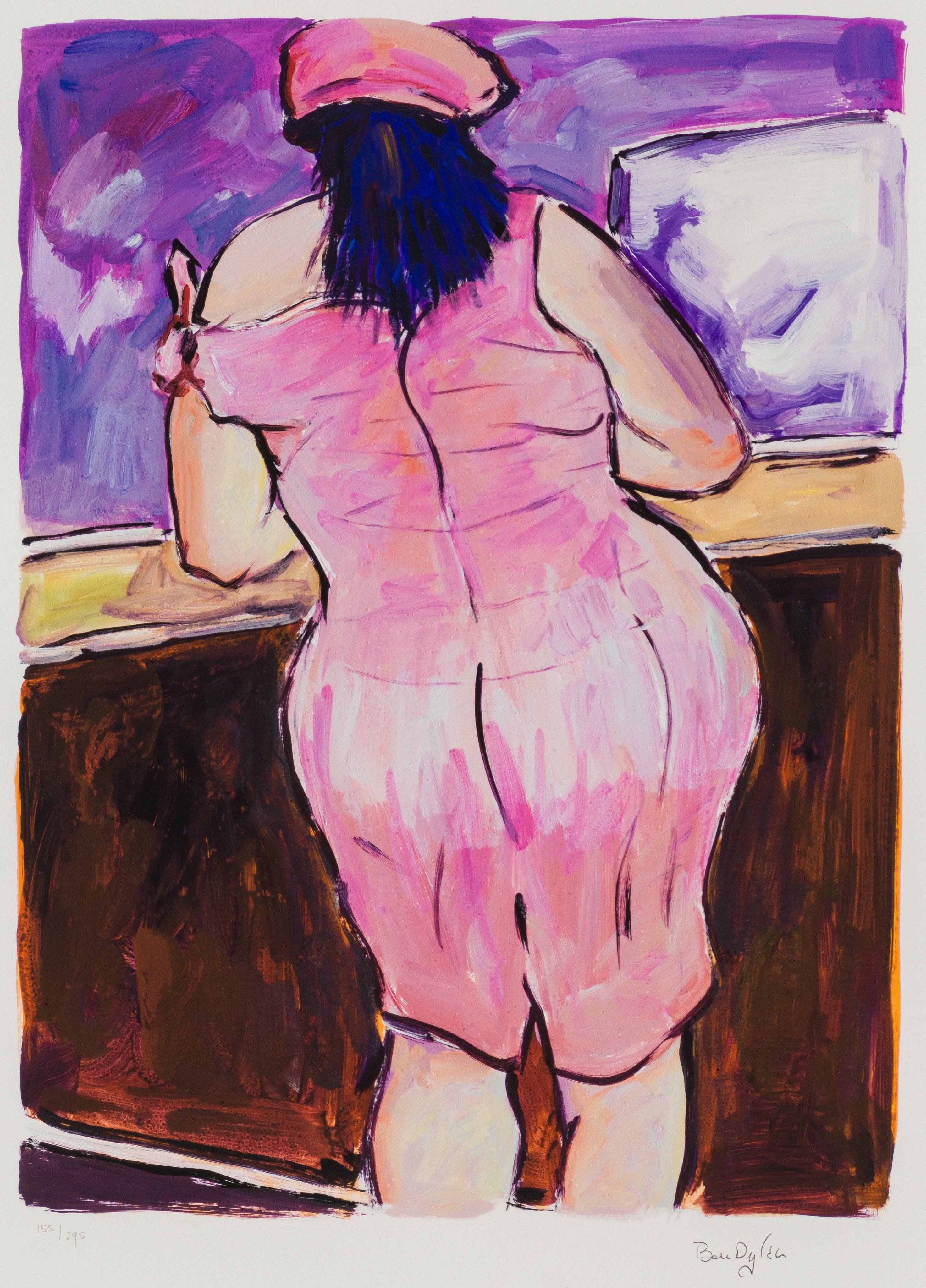 Woman In Red Lion Pub (2018)