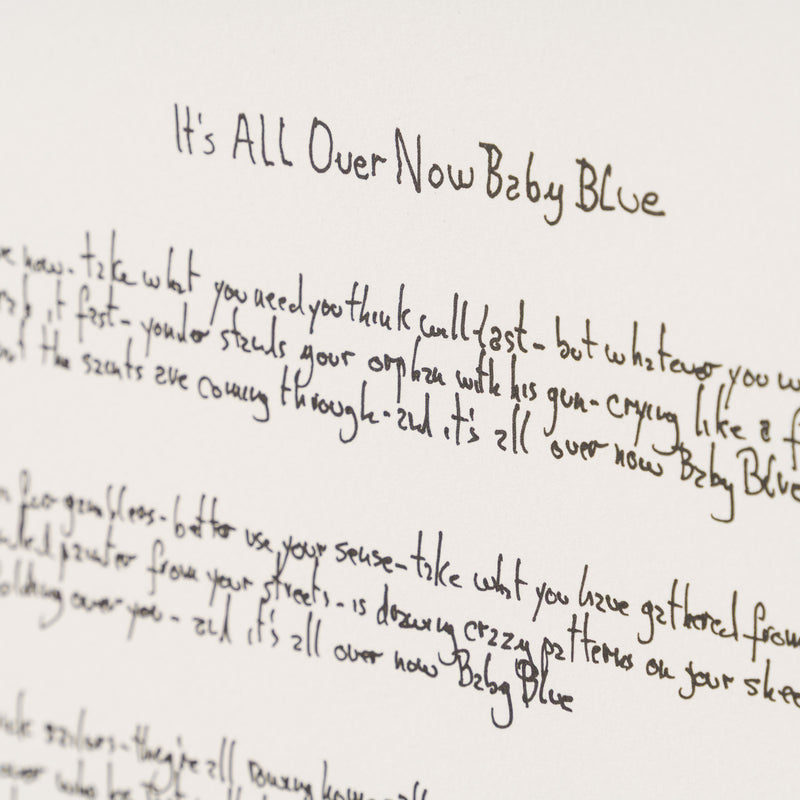 Mondo Scripto (2018) - It's All Over Now, Baby Blue