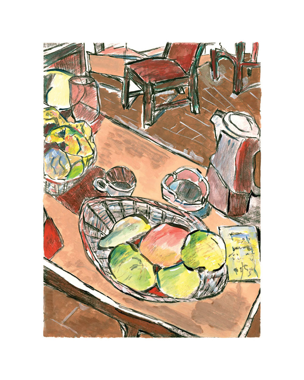 bdy still life with peaches 2011