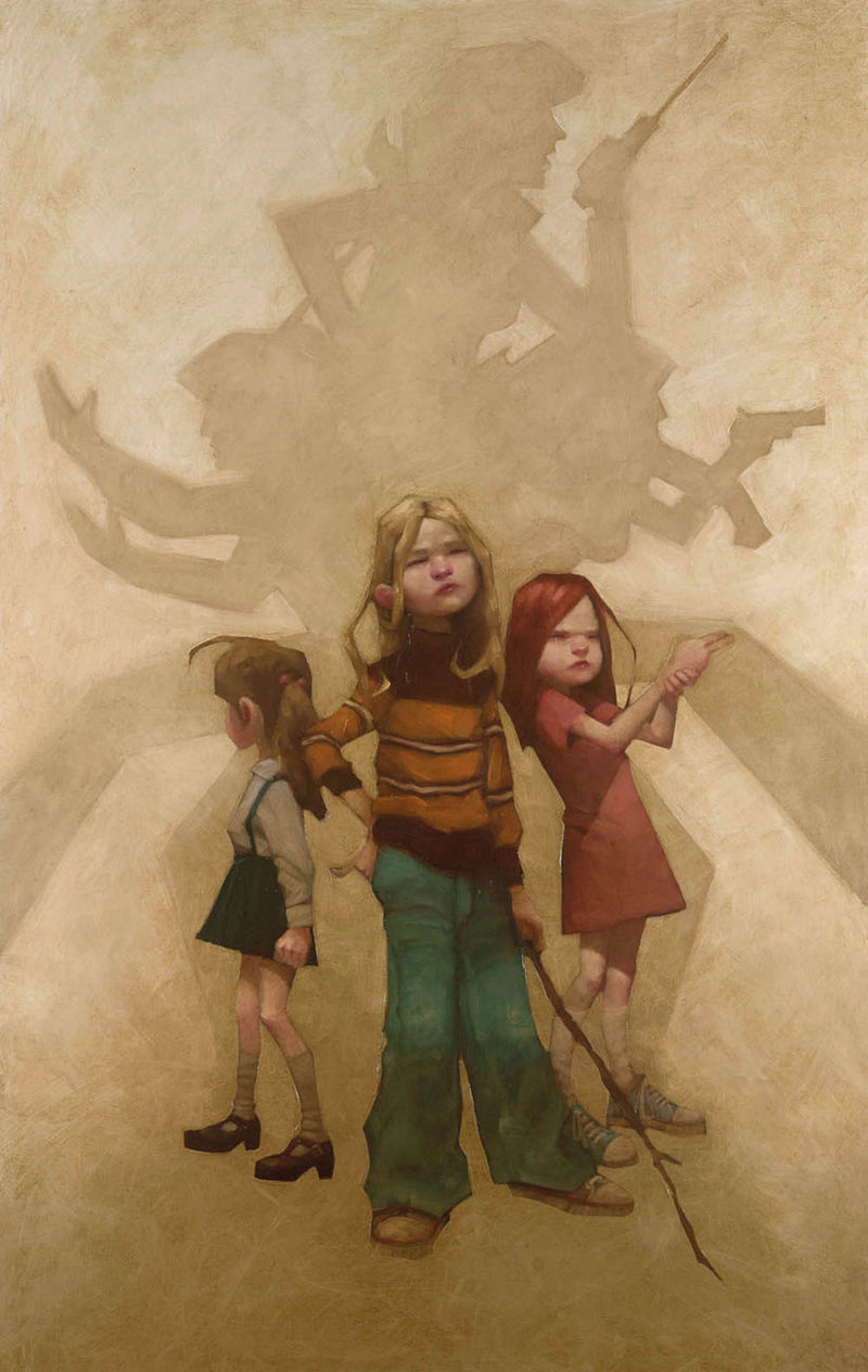 Hi Girls…Hi Charlie - Canvas on Board Edition