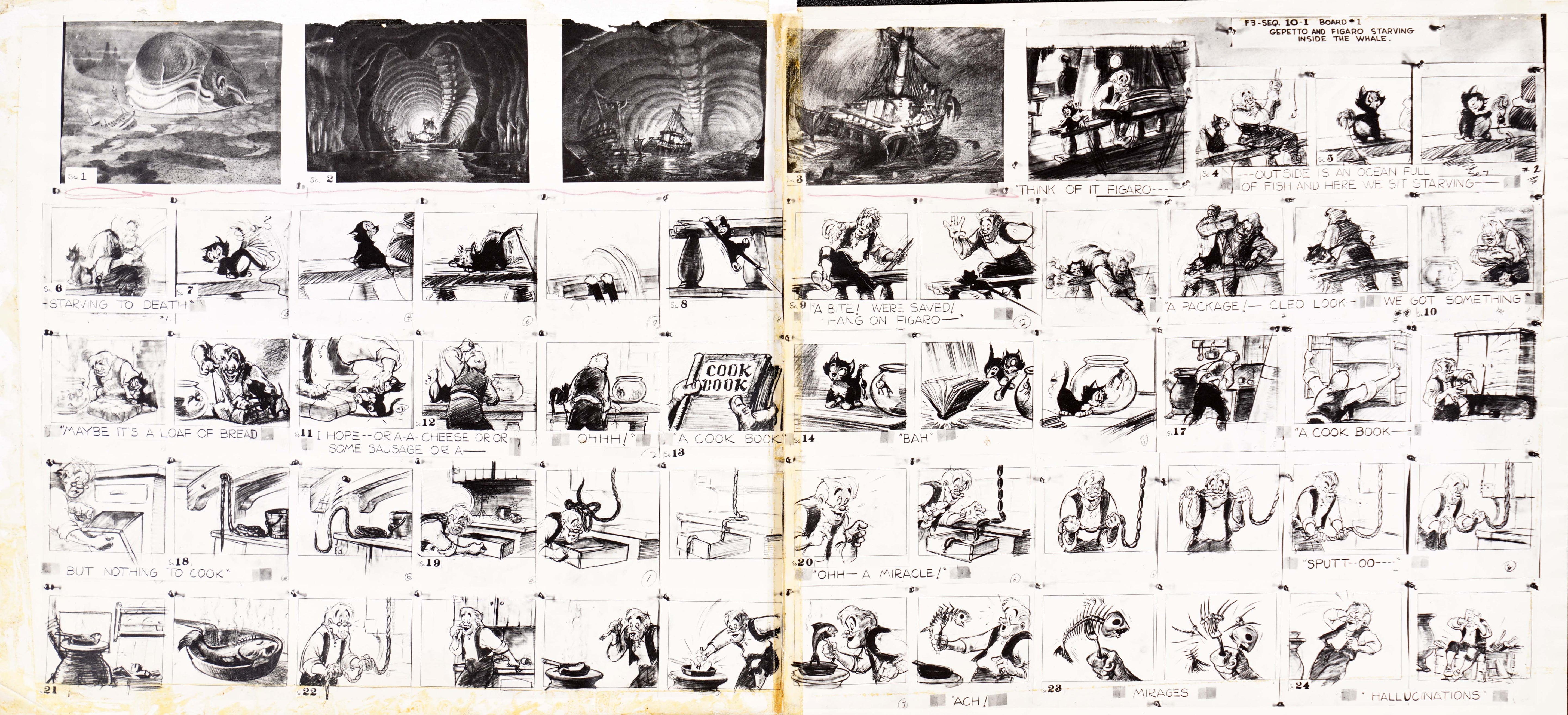 DIS ORI Pinocchio (Longer Pan) Model Sheet 2  28 x 61 5 cm s 