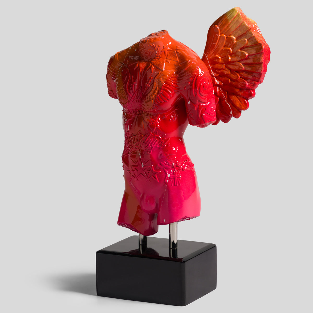 DLN Fallen Angel (Mini red and orange graffiti) 2 