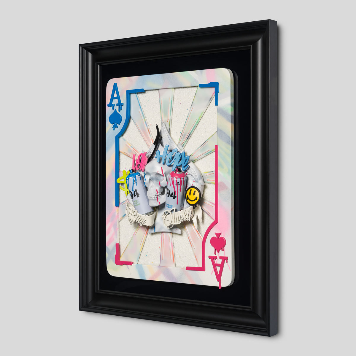 DLN ORI POR 30585 2 Stay Lucky (Spray Cans White) 