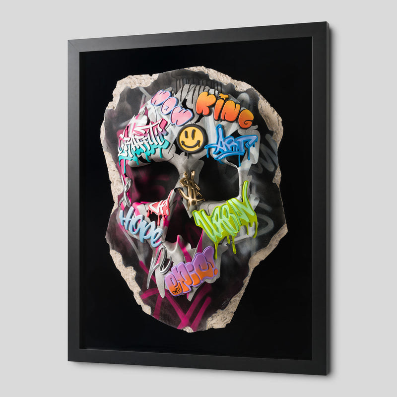DLN ORI POR 33088 Urban Relic Skull (Black & Pink) 2 