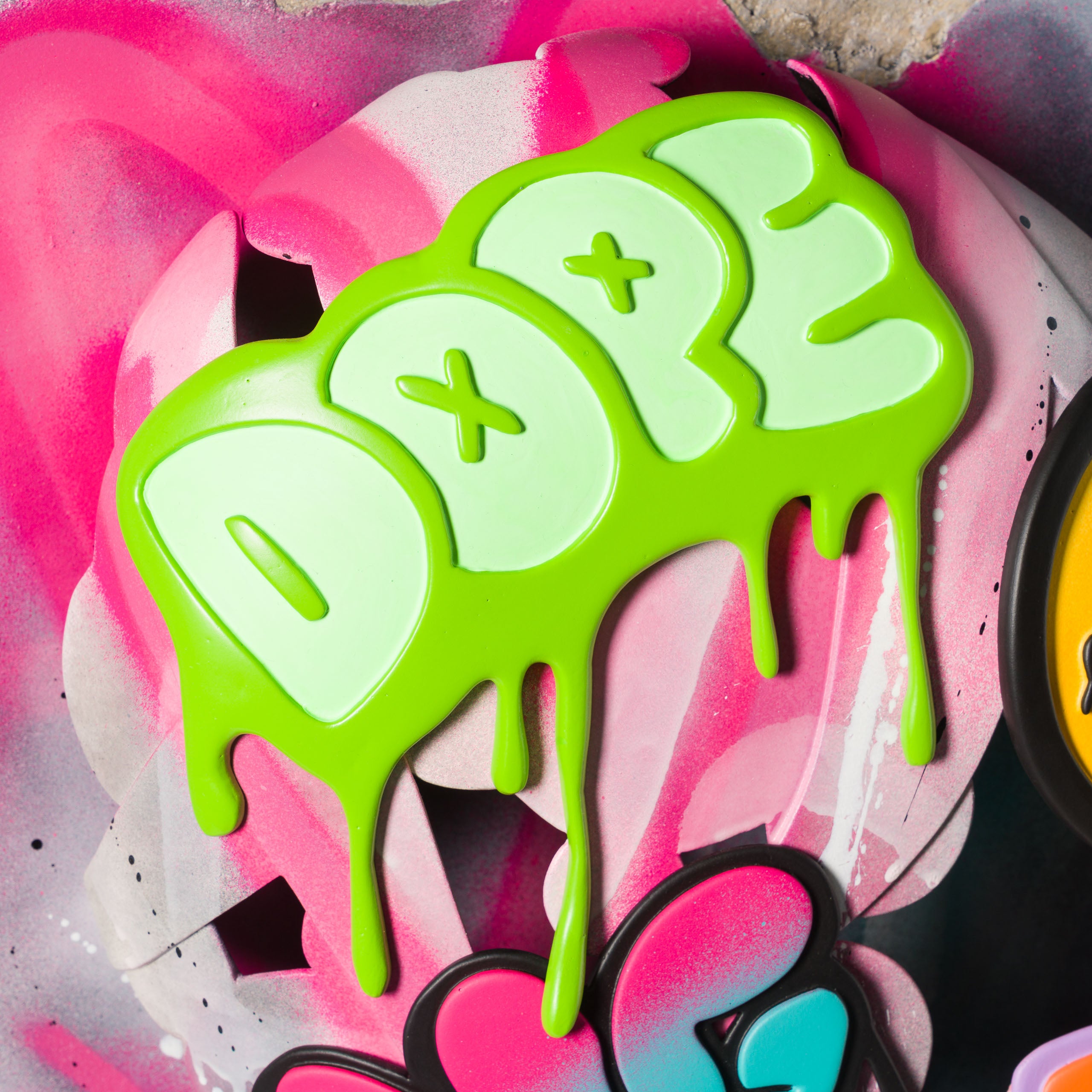 DLN ORI POR 33257 Urban Relic Heart (Pink & Teal) 5 