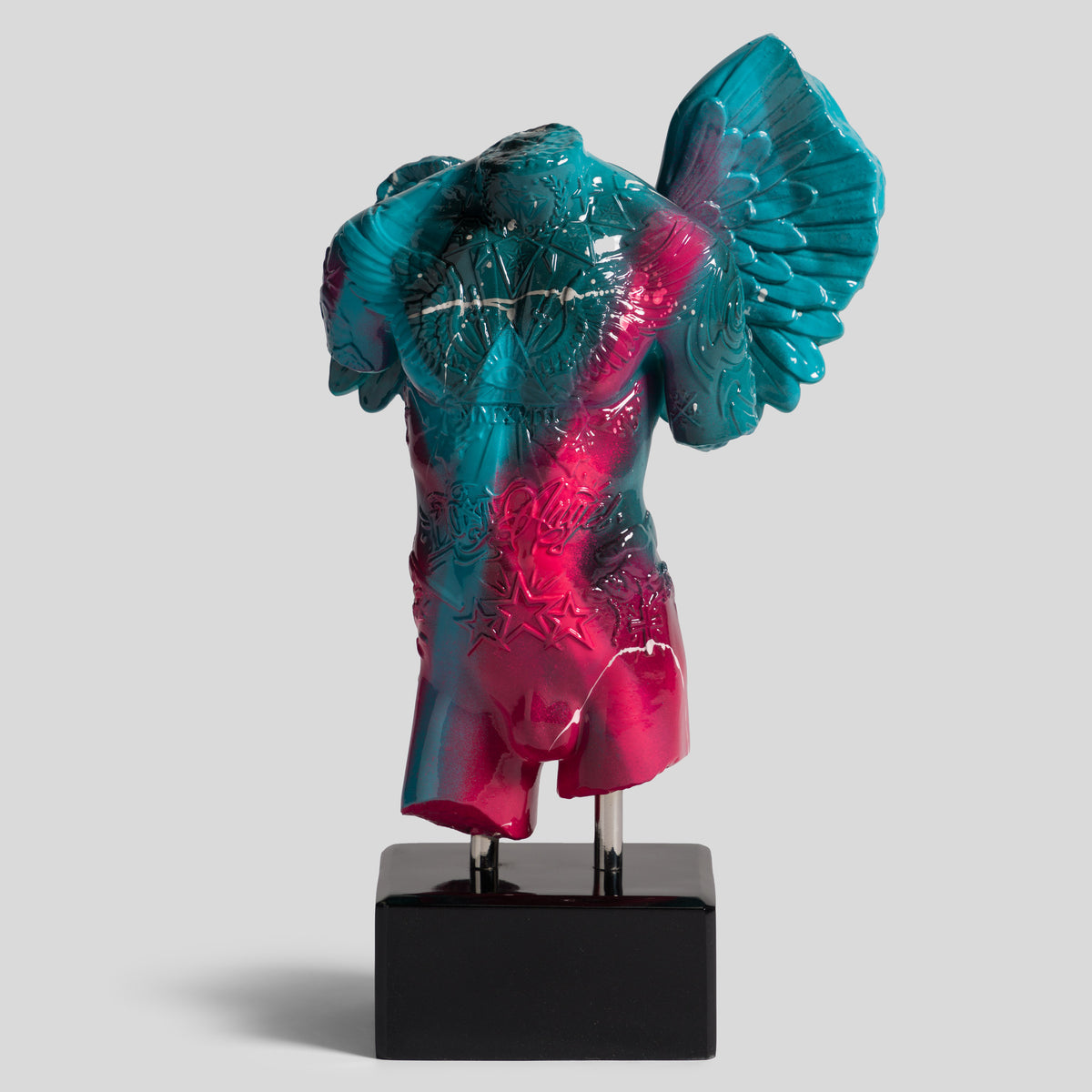 DLN ORI POR 34415 Fallen Angel (Mini Teal And Pink Graffiti) 1 