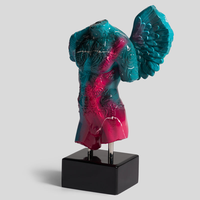 DLN ORI POR 34415 Fallen Angel (Mini Teal And Pink Graffiti) 4 
