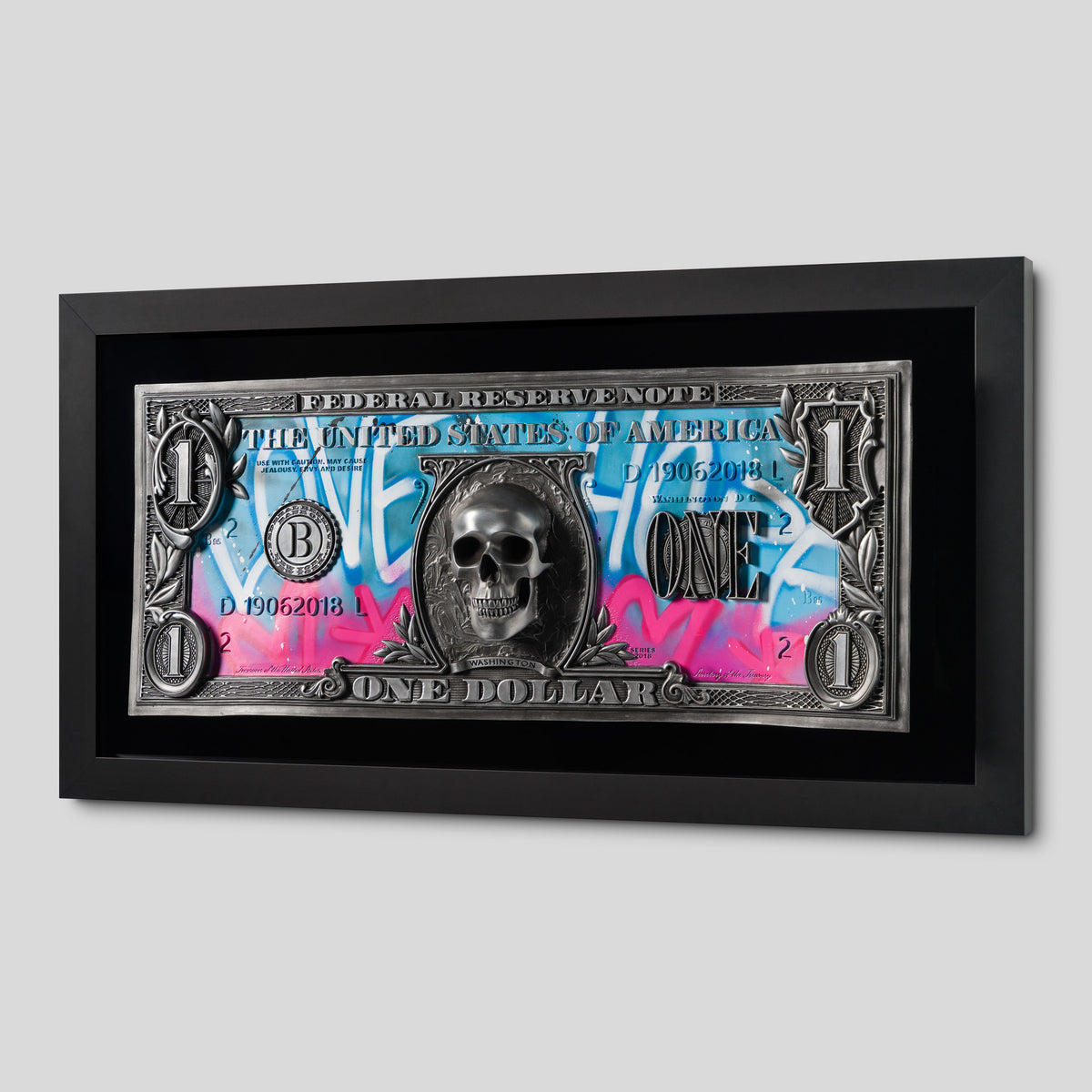 DLN ORI POR 34851 Use With Caution (Pink On Blue Graffiti) 2 