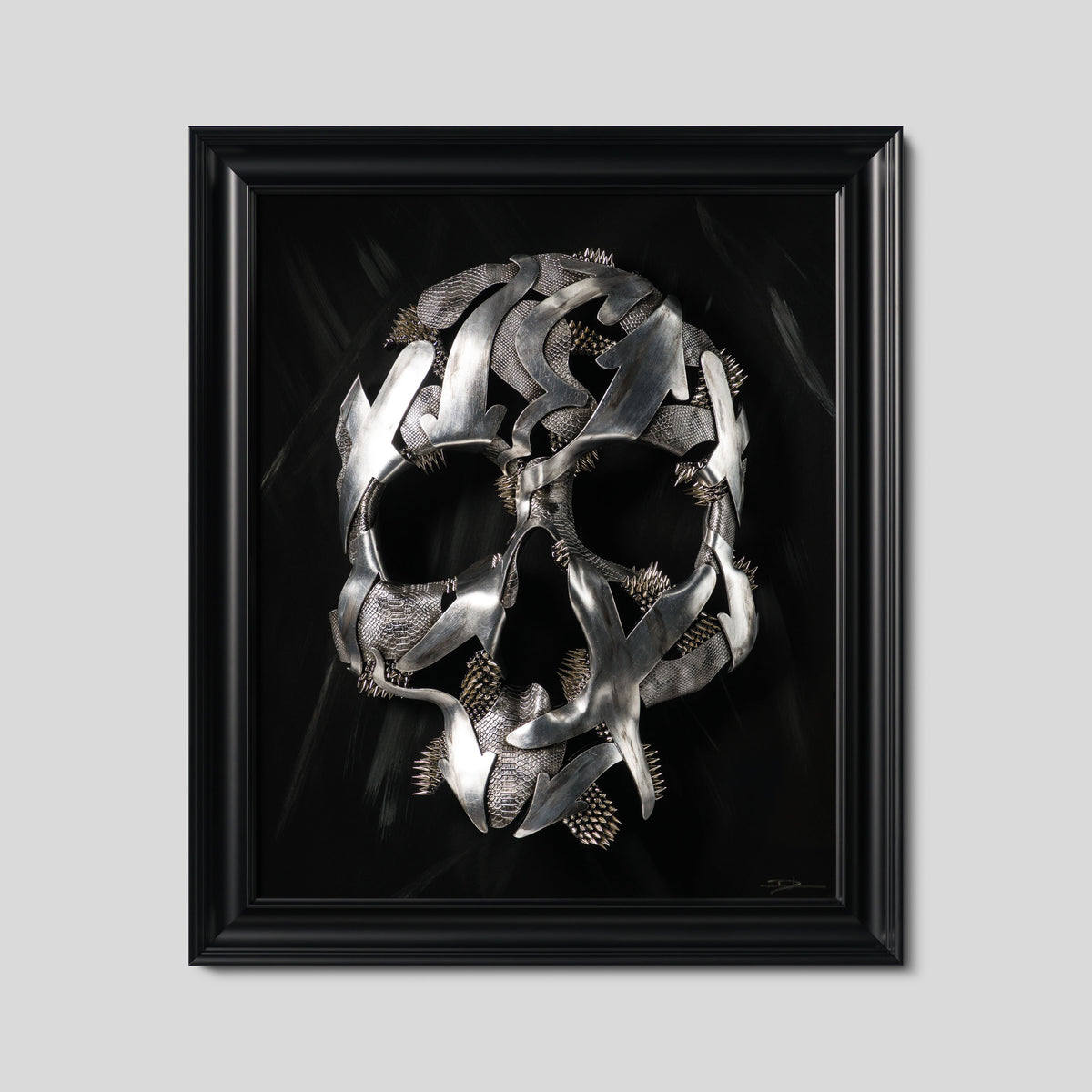 DLN ORI POR 36349 Look Into My Eyes (Silver Leaf & Studs) 1 