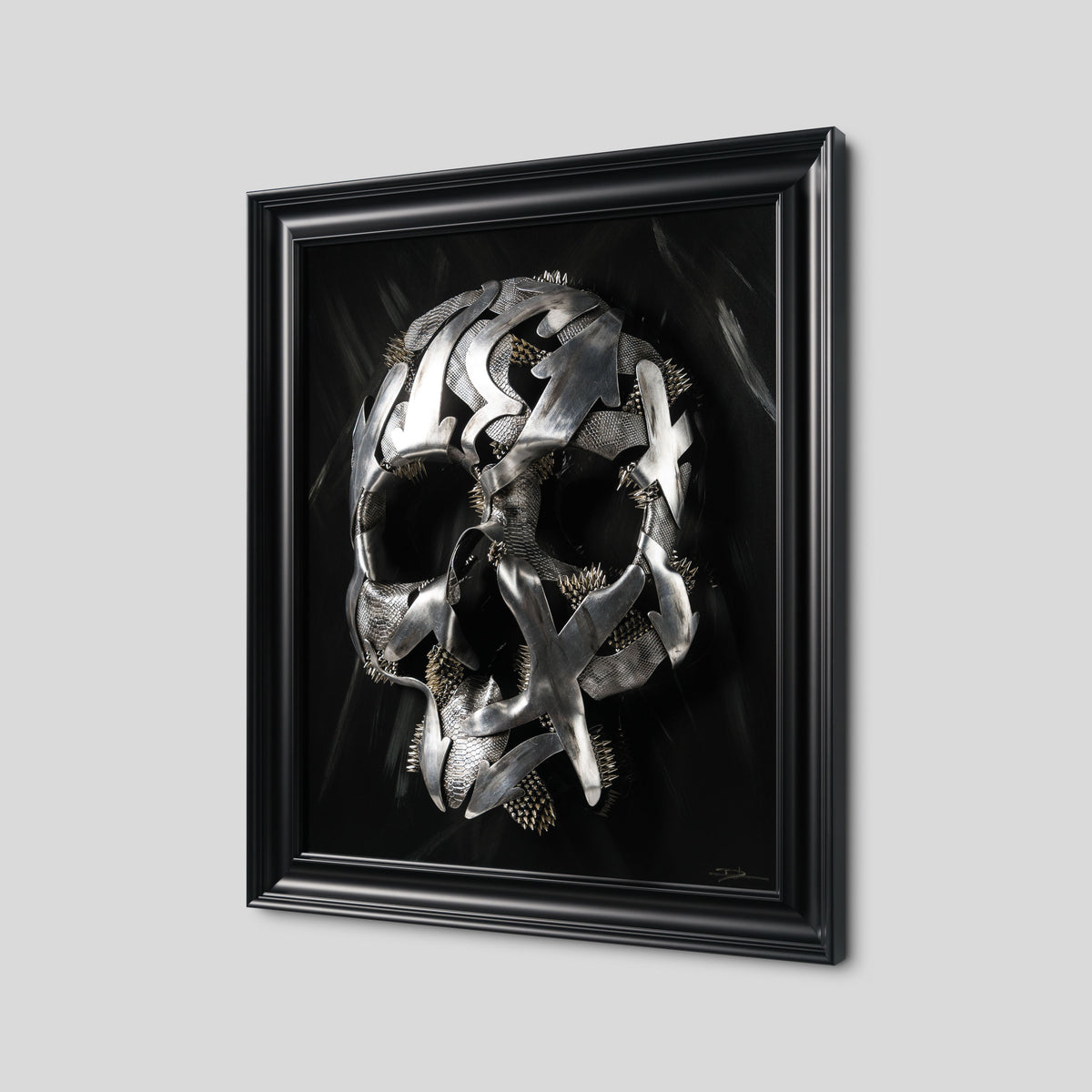 DLN ORI POR 36349 Look Into My Eyes (Silver Leaf & Studs) 2 