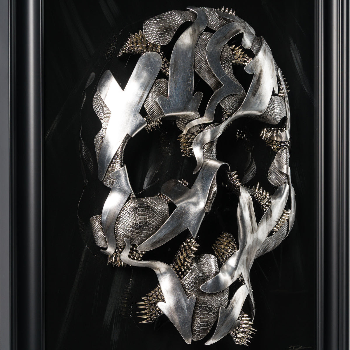 DLN ORI POR 36349 Look Into My Eyes (Silver Leaf & Studs) 7 