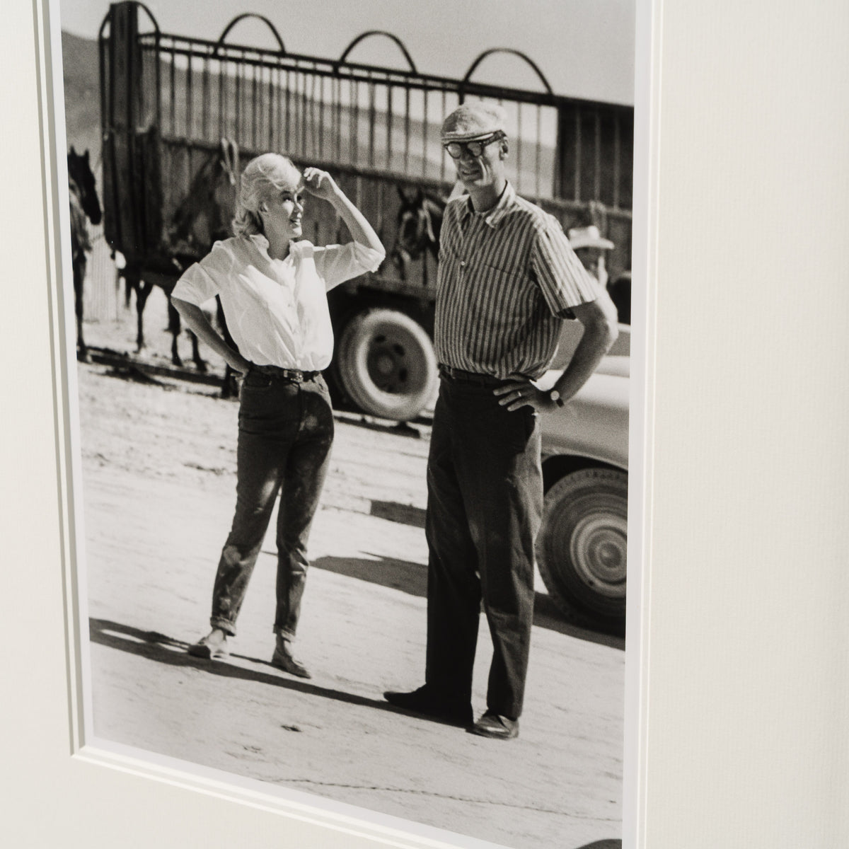 EAR WITH ARTHUR MILLER ON THE SET (3A) (SML) 3