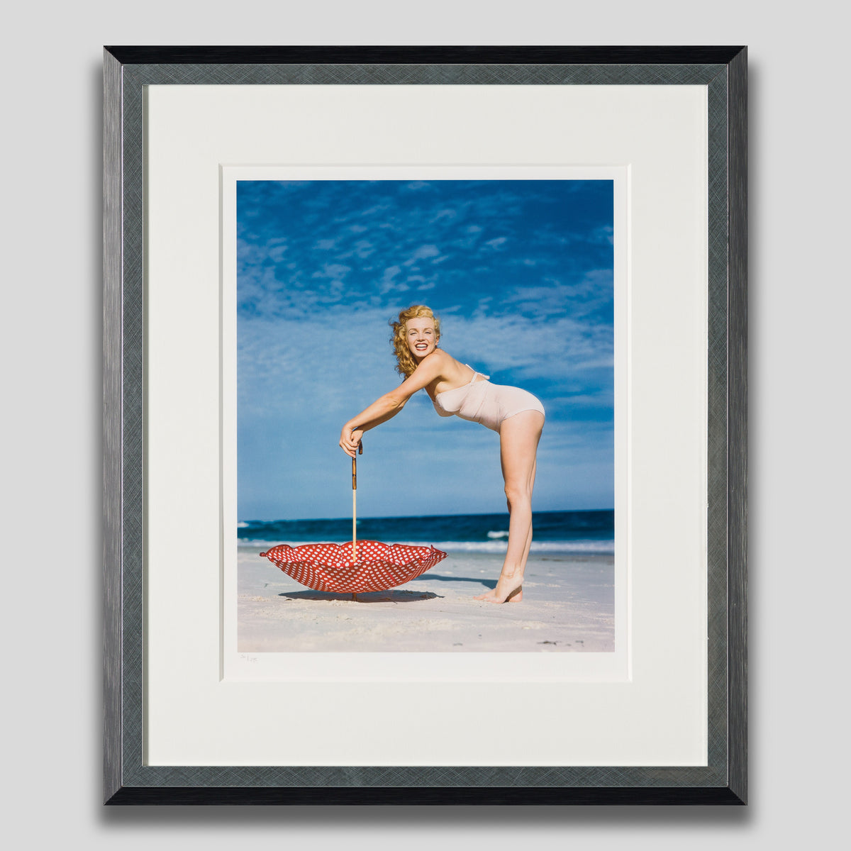 EWC SLE POR 98291 1 Polka Dot Umbrella, Tobay Beach, 1949 