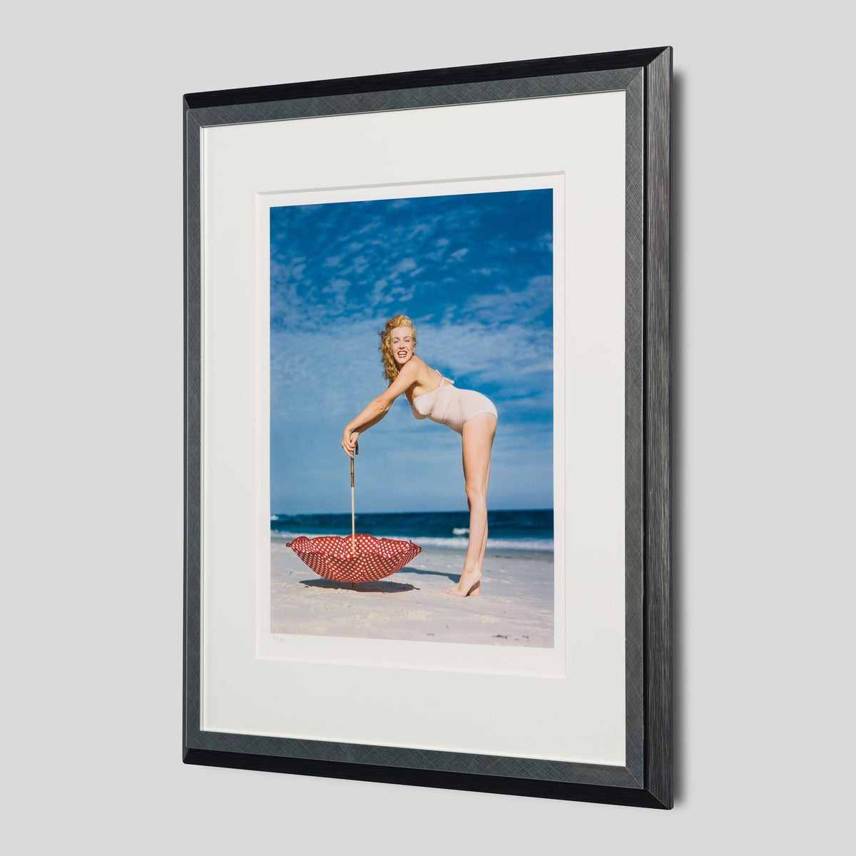 EWC SLE POR 98291 2 Polka Dot Umbrella, Tobay Beach, 1949 