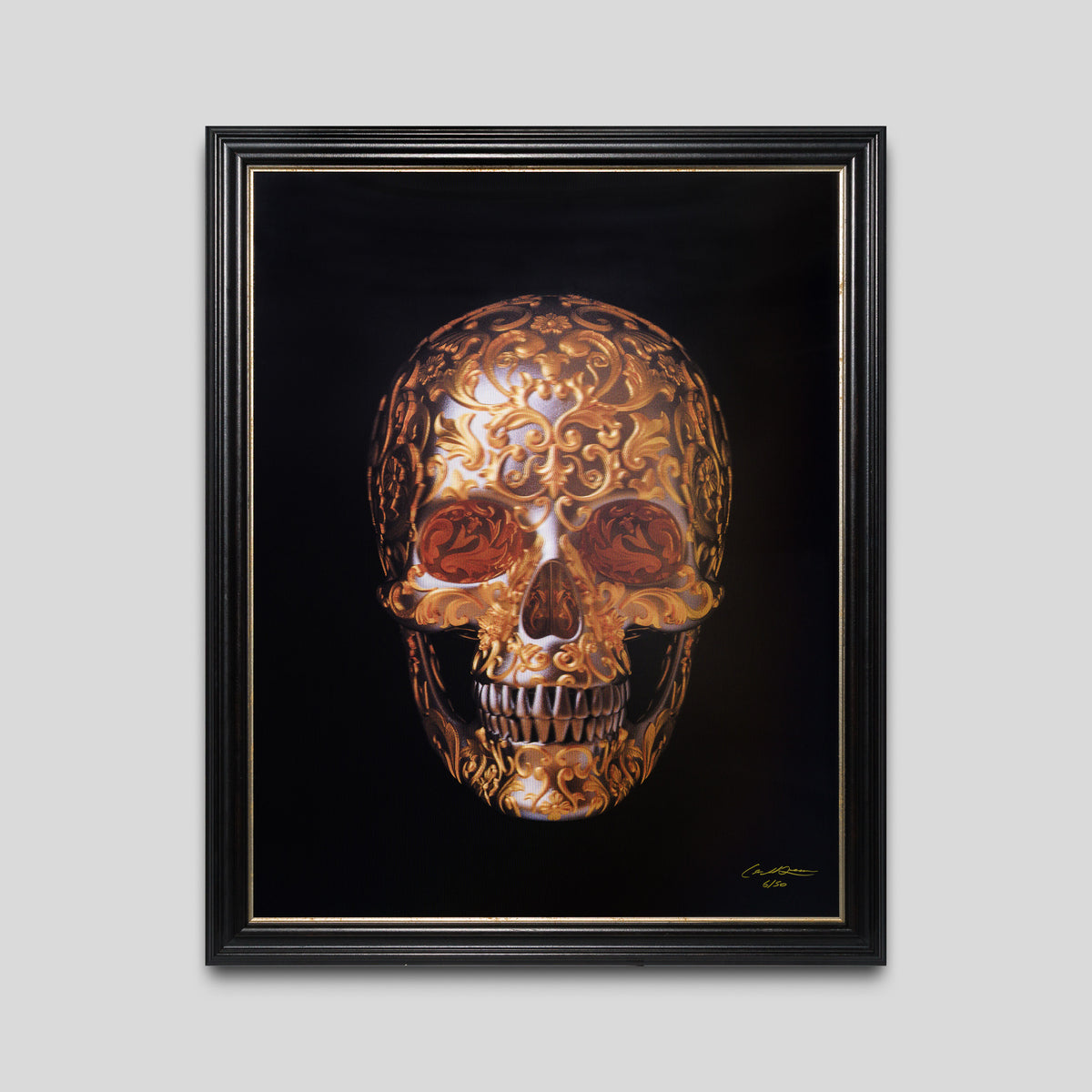GJM SLE POR 35027 Gilded Skull 30 shadow 