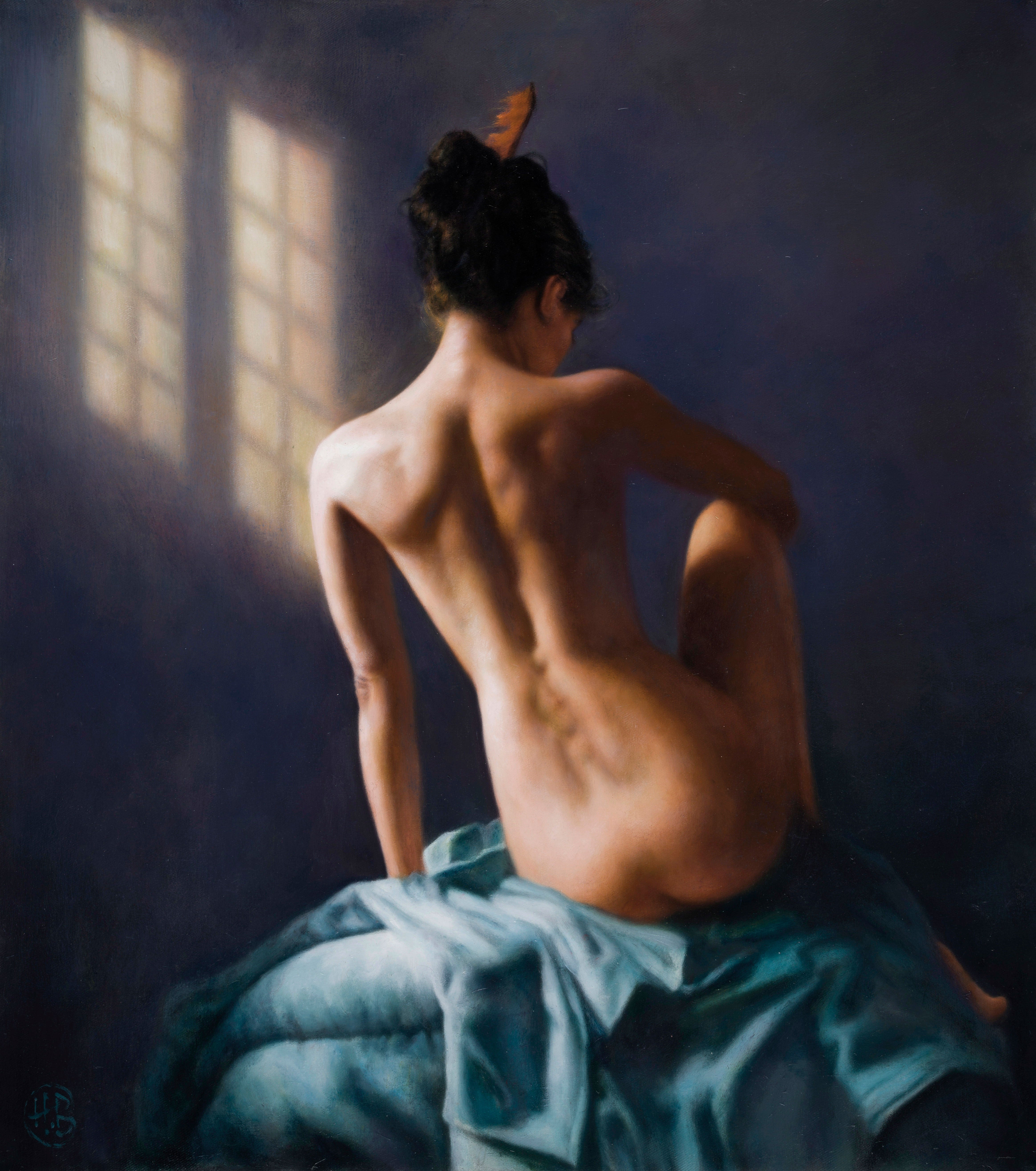 Hamish Blakelyl like a feather unframed 