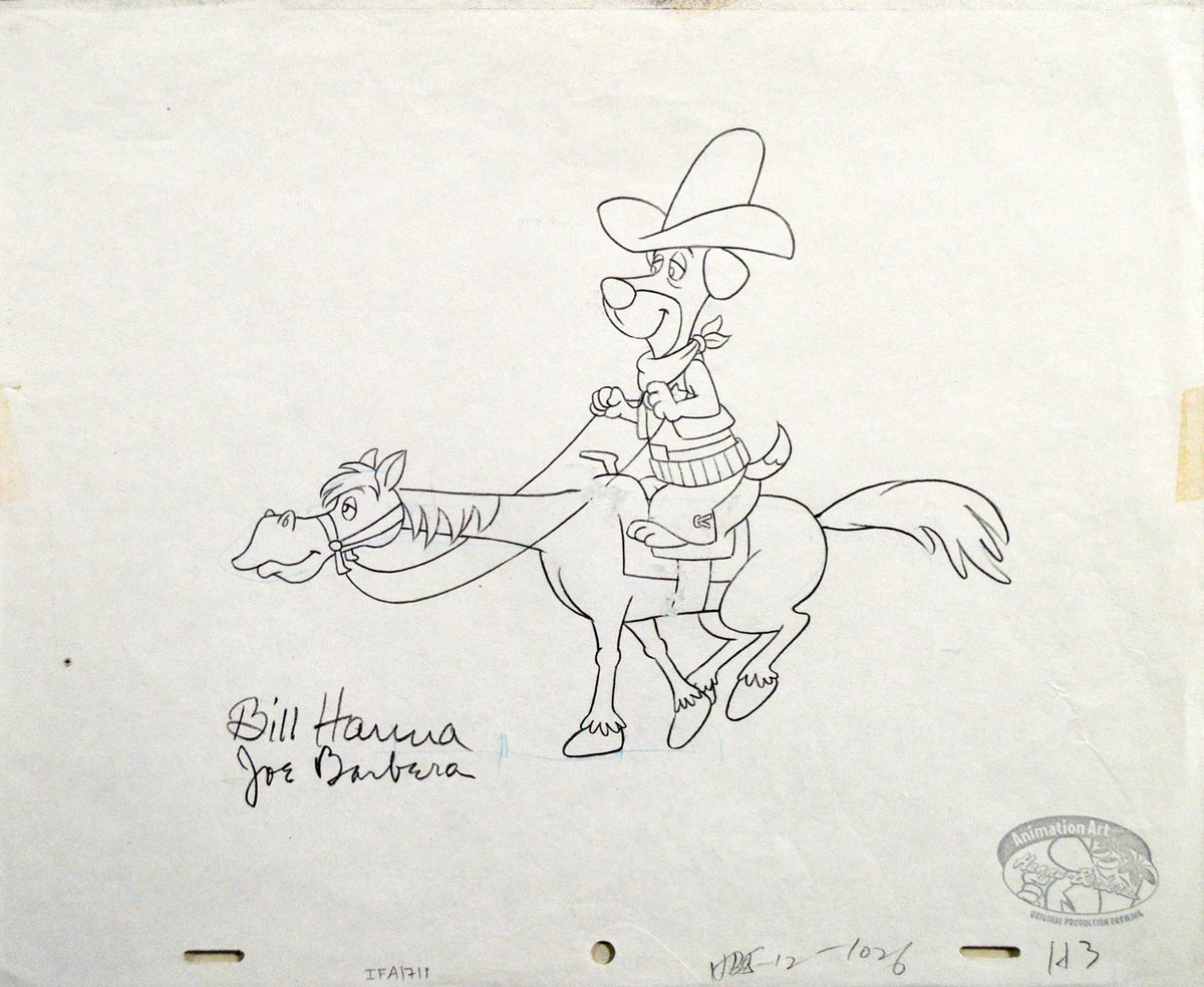 HBR ORI Huckleberry Hound (3) OPD (IFA1711) 27 x 31 5 cm s HBROR0254 