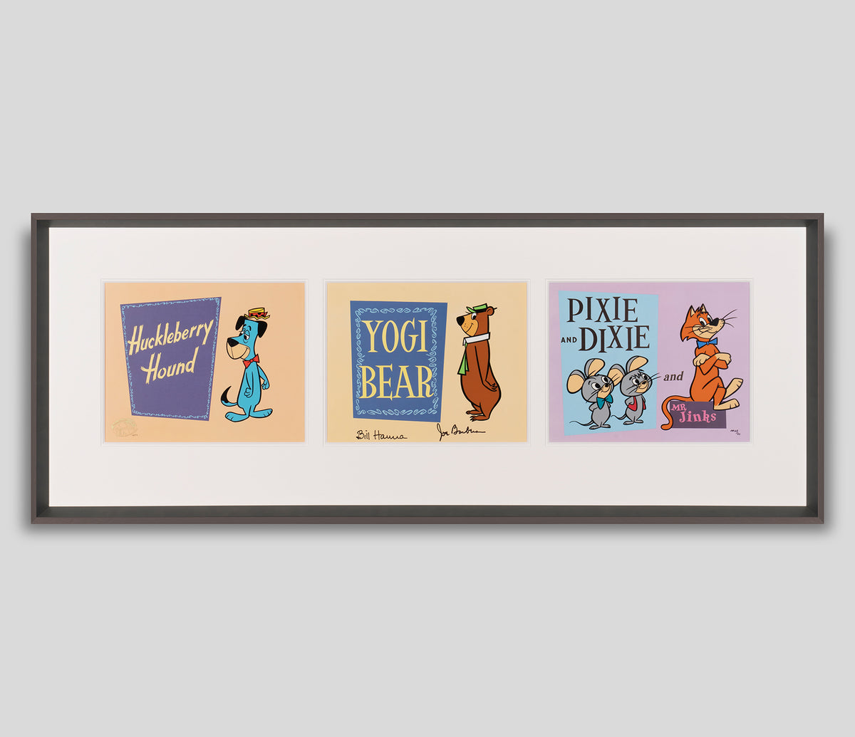 HBR SLE HUM 25027 1 The Huckleberry Hound Show (Triptych) grey 