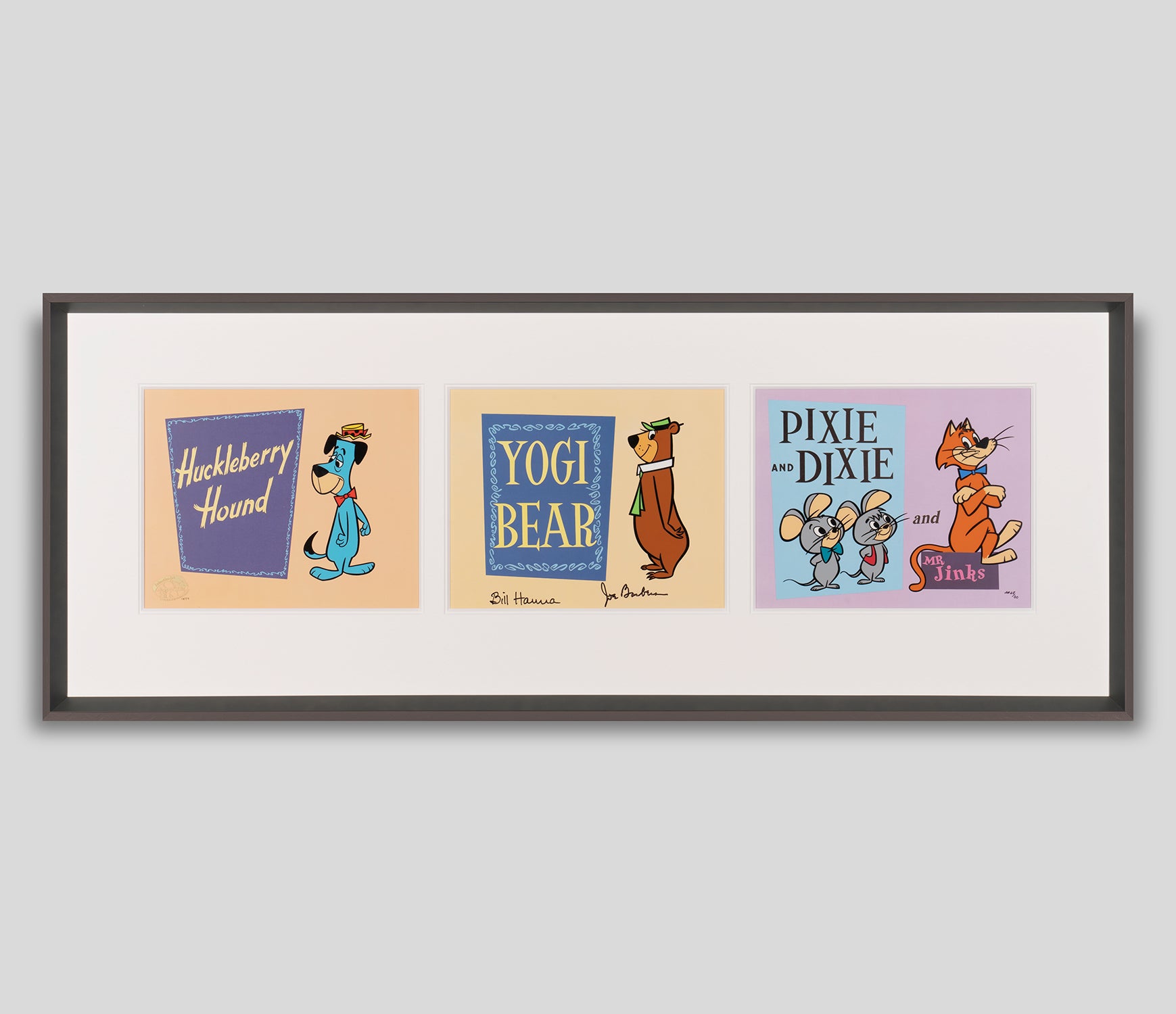 HBR SLE HUM 25027 1 The Huckleberry Hound Show (Triptych) grey 