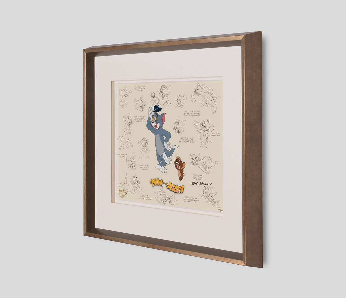 HBR SLE HUM 25029 3 Tom and Jerry Model Sheet grey 