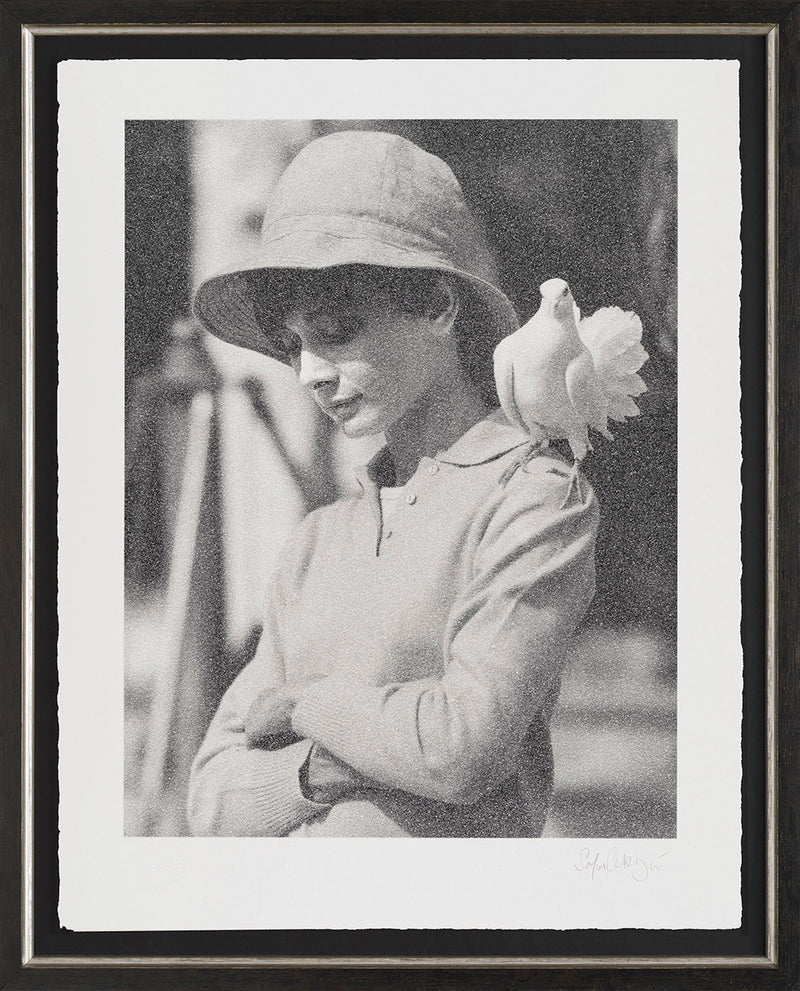 Hepburn With Dove paper