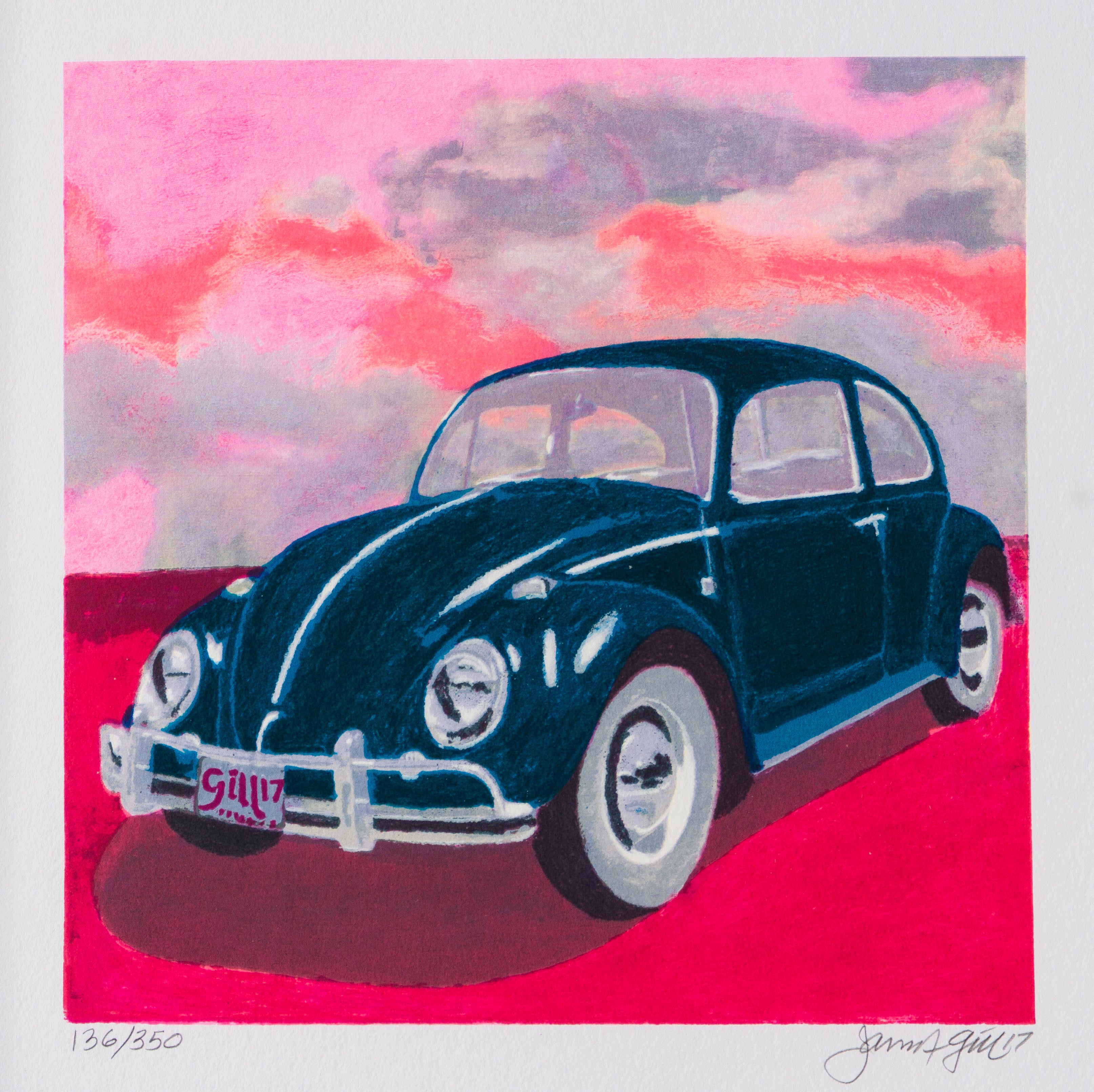 JGI SIL POR 17649 3 Mini Bug   Pink Sky 